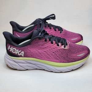 Hoka One One Womens Clifton 8 1119394 BGIR Pink Running Shoes Womens Size 8 B